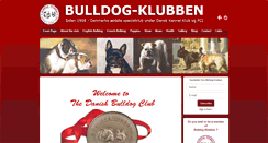 Desktop Screenshot of bulldogklubben.dk